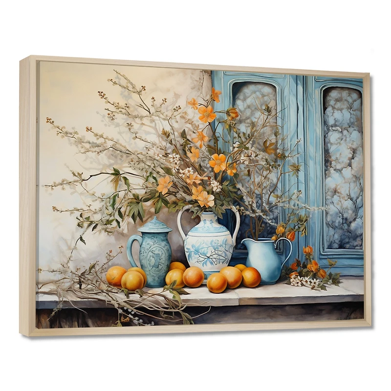 Arrangement floral rustique orange « Country Farmhouse Vase »