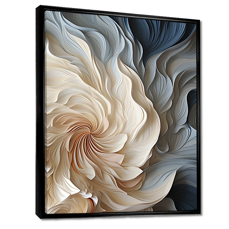 White and Blue Feather Spiral – Soft Ethereal Motion Art