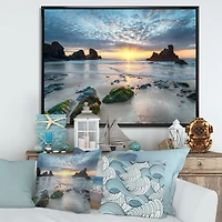Beautiful Porthcothan Bay Canvas Wall Art