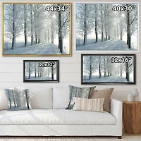 Winter Trees Backlit by Morning Sun  Wall Art