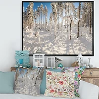 Toile « Winter Snow Covered Wood
