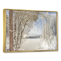 Toile « Lake Winter Woods »