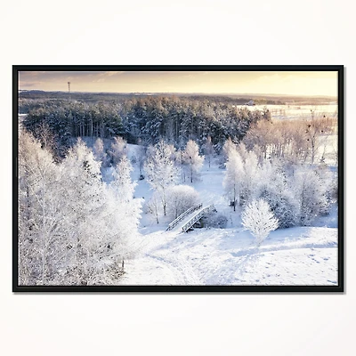 Beautiful Winter Panorama  Wall Art