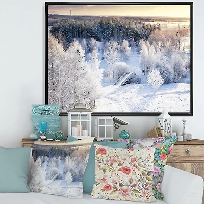 Beautiful Winter Panorama Wall Art