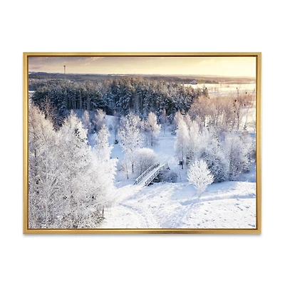 Beautiful Winter Panorama  Wall Art