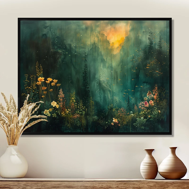 Enchanted Green Forest – Mystical Woodland Landscape