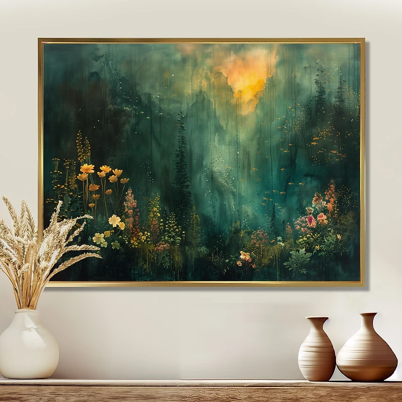 Enchanted Green Forest – Mystical Woodland Landscape