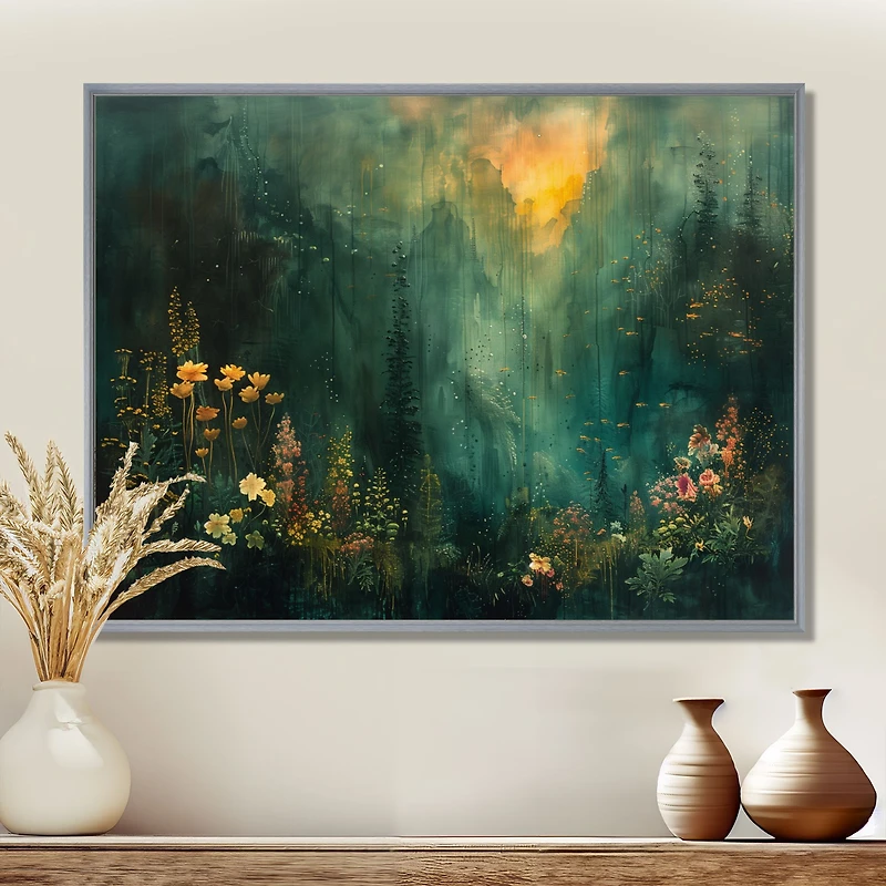 Enchanted Green Forest – Mystical Woodland Landscape