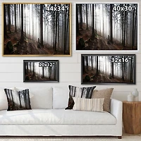 Misty Forest Morning Panorama  Wall Art