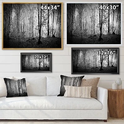 Toile imprimée « Beautiful Forest Morning Panorama »