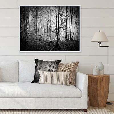 Beautiful Forest Morning Panorama  Canvas Art Print