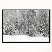 Foggy Winter Forest Panorama  Wall Art