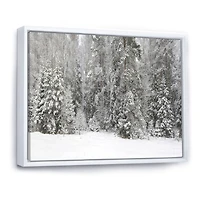 Foggy Winter Forest Panorama  Wall Art