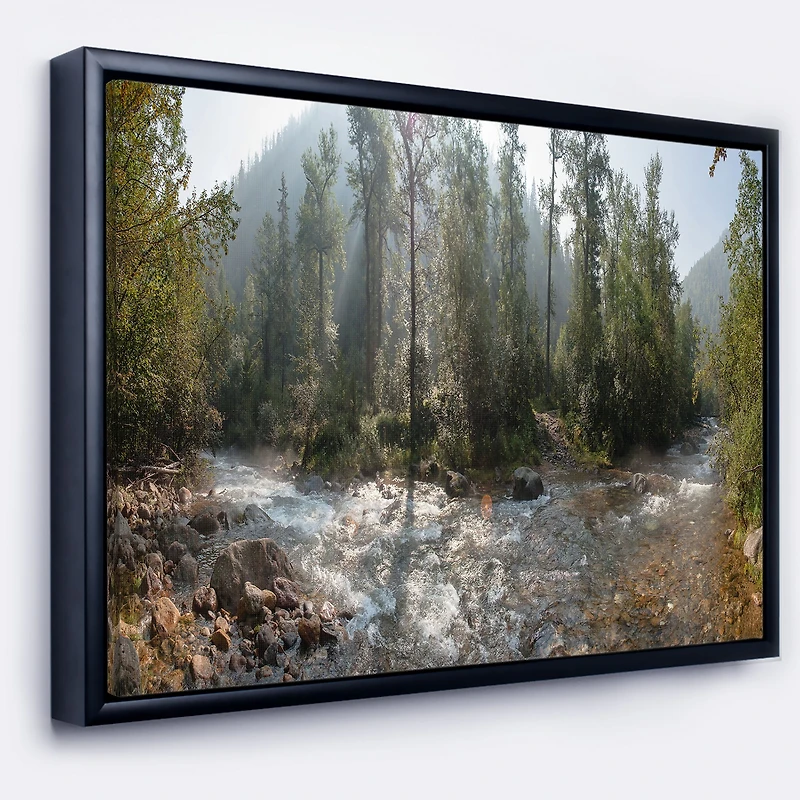 Mountain River Panorama  Wall Art