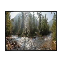 Mountain River Panorama  Wall Art