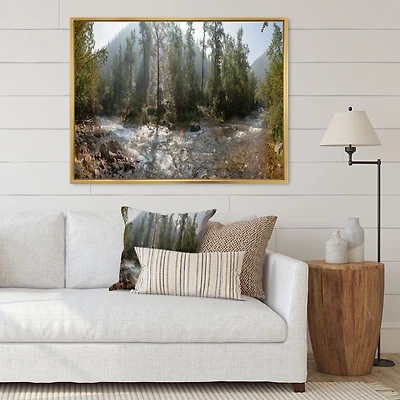 Mountain River Panorama  Wall Art