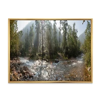 Mountain River Panorama  Wall Art
