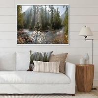 Mountain River Panorama  Wall Art