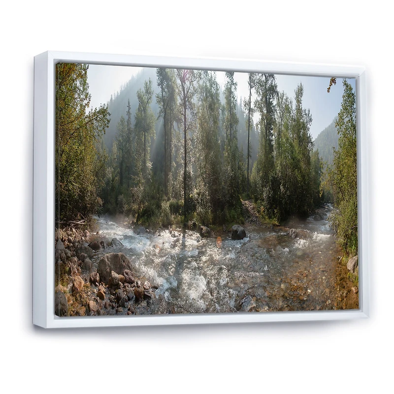Mountain River Panorama  Wall Art