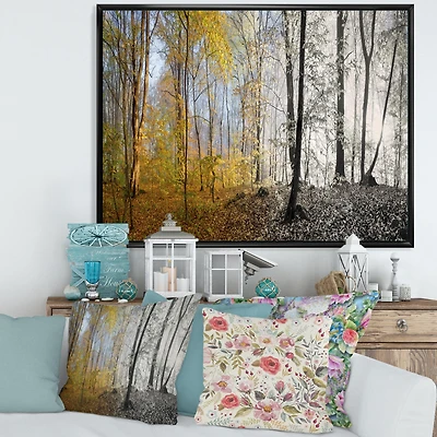 Morning Forest Panorama Canvas Art Print