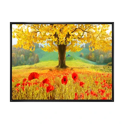 Beautiful Autumn Yellow Tree Wall Art