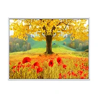 Toile « Beautiful Autumn Yellow Tree