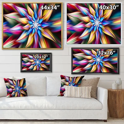 Exotic Multi Color Flower Petals  Wall Art