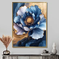 Golden Dream Peony – Elegant Floral Abstract