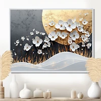 Fleurs sauvages blanches et or « White and Gold Wildflowers »