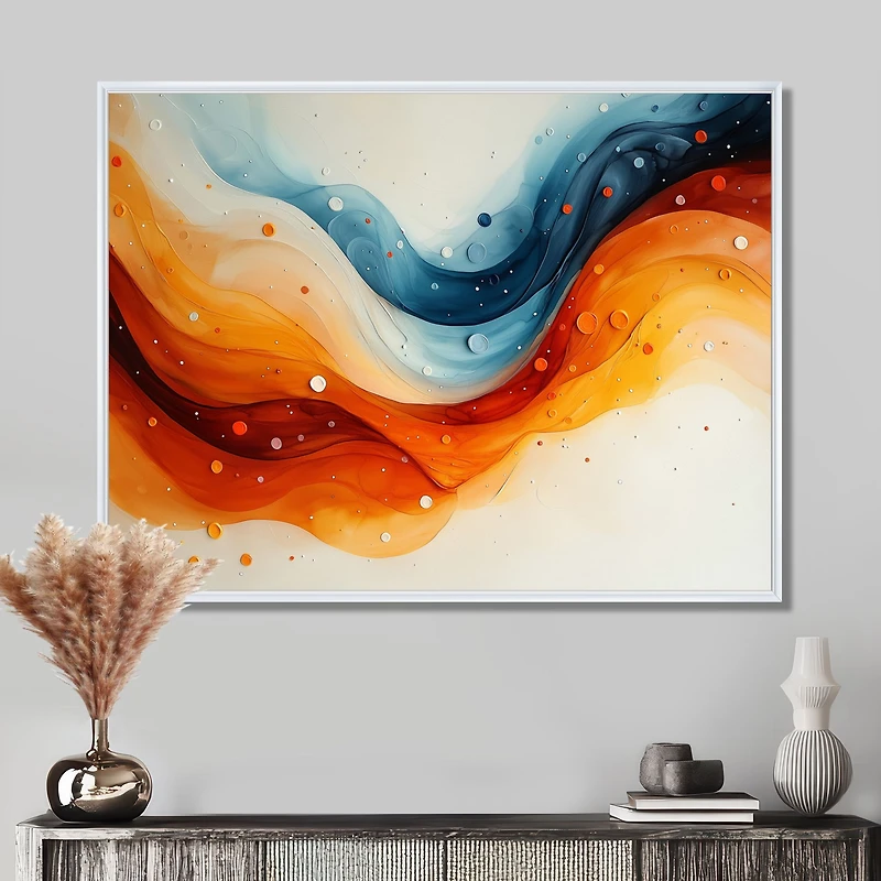 White and Blue Fugue – Fluid Abstract Motion
