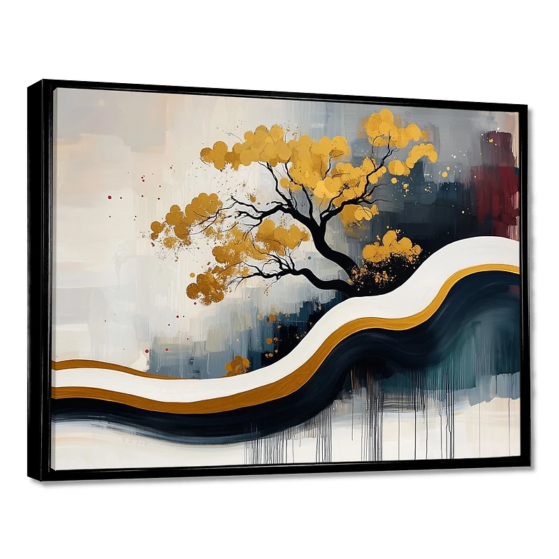 Bonsai Reflections – Zen Abstract Nature Composition