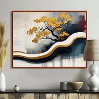 Bonsai Reflections – Zen Abstract Nature Composition