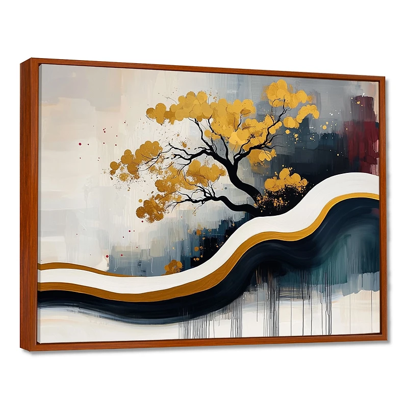 Bonsai Reflections – Zen Abstract Nature Composition