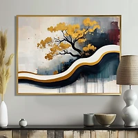 Bonsai Reflections – Zen Abstract Nature Composition
