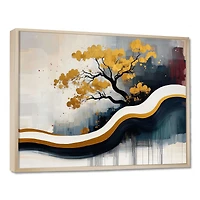 Bonsai Reflections – Zen Abstract Nature Composition