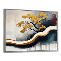 Bonsai Reflections – Zen Abstract Nature Composition