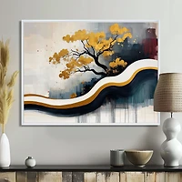 Bonsai Reflections – Zen Abstract Nature Composition