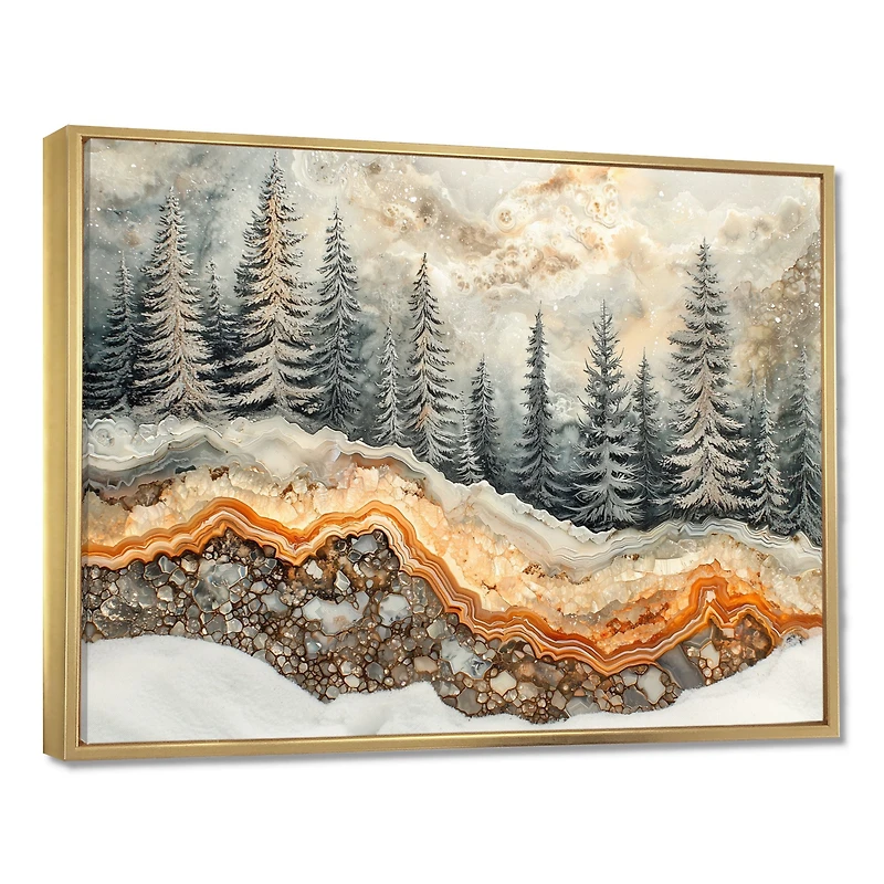 Crystal Winter Forest – Pine Trees in Snowy Serenity