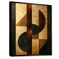 Essential Forms IV – Walnut Geometric Modern Art