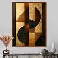 Essential Forms IV – Walnut Geometric Modern Art