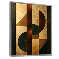 Essential Forms IV – Walnut Geometric Modern Art