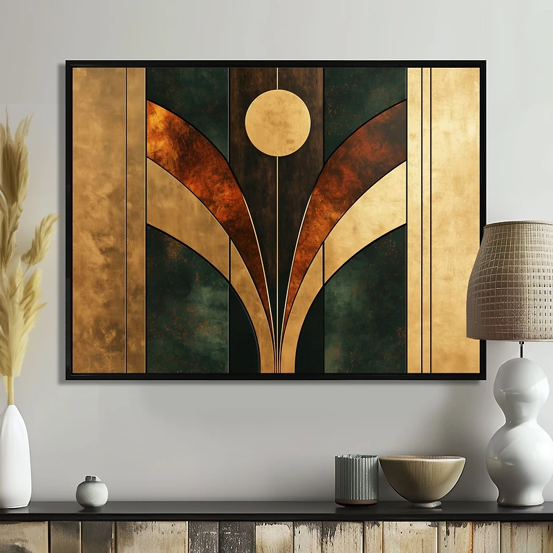 Walnut Geometry V – Abstract Minimal Composition