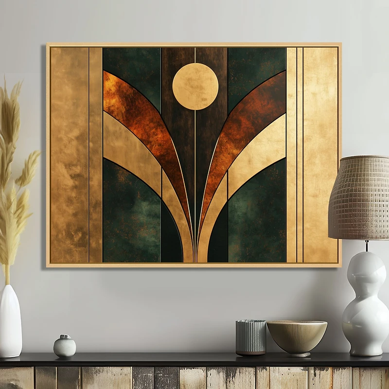 Walnut Geometry V – Abstract Minimal Composition