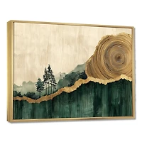 Forest Reflections – Pine Trees and Wooden Slide Art