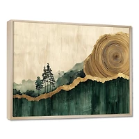 Forest Reflections – Pine Trees and Wooden Slide Art