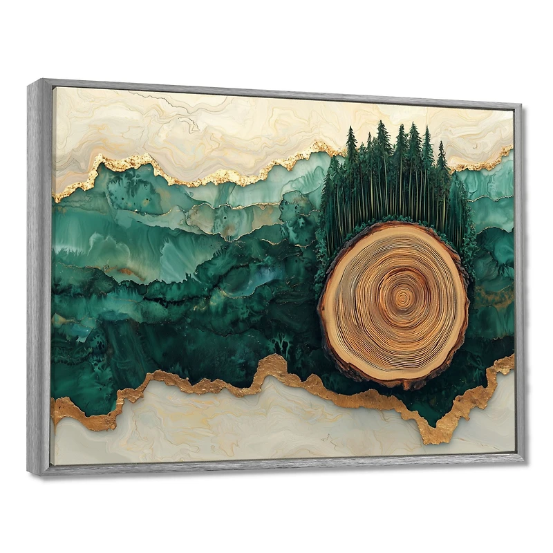 Wooden Slide Forest – Serene Pine Landscape