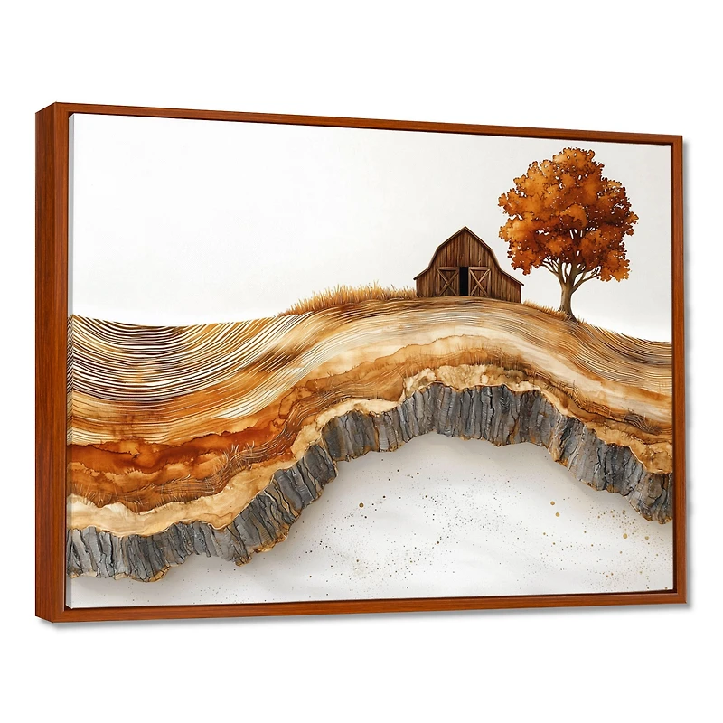 Grange d’automne paysage rustique en bois « Autumn Barn »