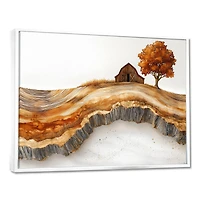 Grange d’automne paysage rustique en bois « Autumn Barn »