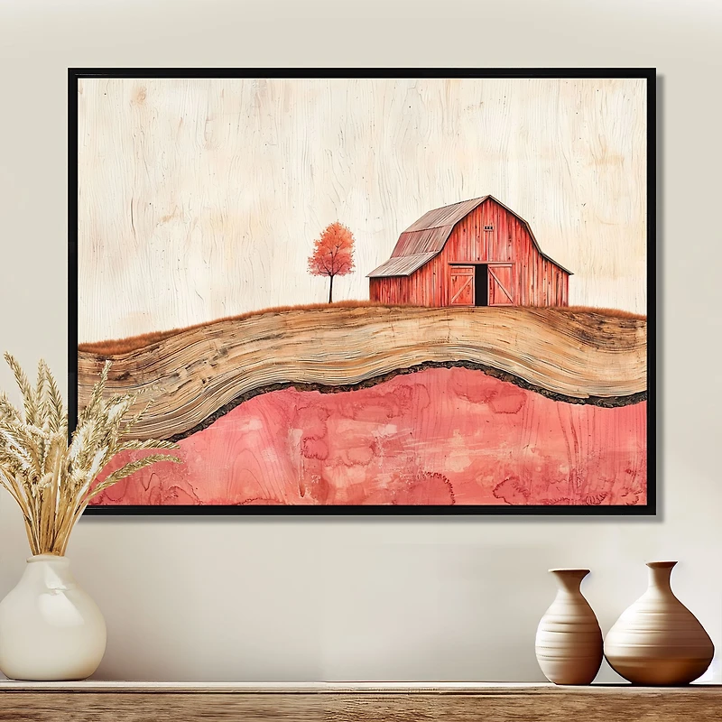 Countryside Autumn Farm – Wooden Slide Landscape