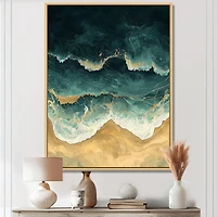 Paysage côtier abstrait aérien « Emerald Beach I »